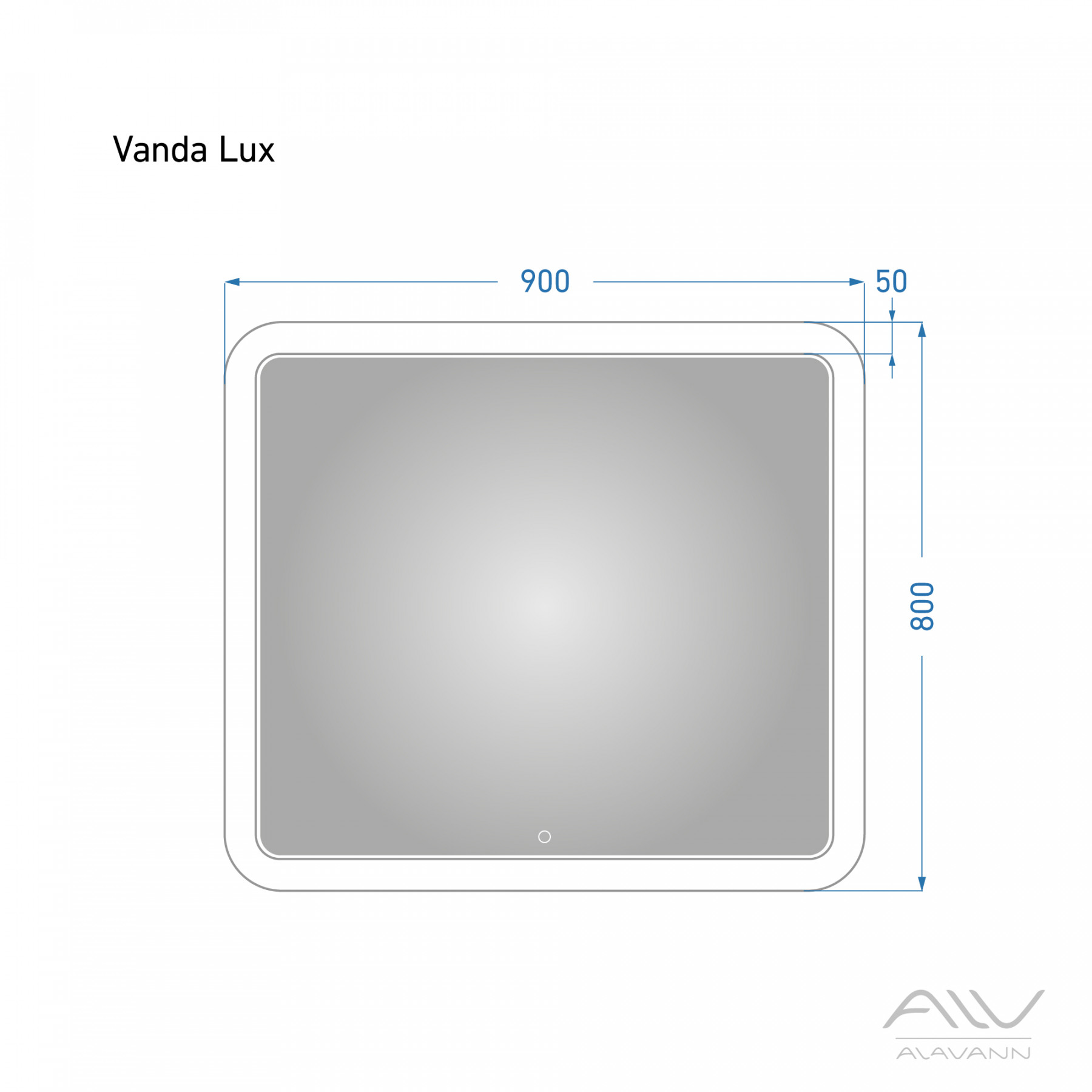 Зеркало Vanda Lux 90 с подсветкой